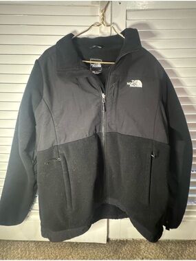 The North Face Polartec Fleece Jacket Black Full Zip Women XL